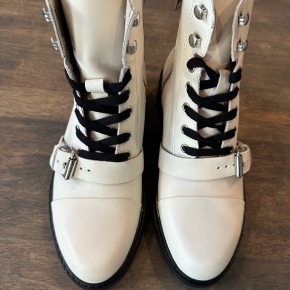 AllSaints Dusty Cap Toe Lug Sole Combat Boot Size 37 - Picture 4 of 10